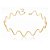 CHOKER RÍGIDA ONDAS BANHADA A OURO 18K - Imagem 1