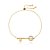 PULSEIRA FECHO GRAVATA COM DETALHE CHAVE FLOR E DETALHES EM MICROZIRCÔNIAS CRISTAIS BANHADA A OURO 18K - Imagem 1