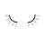 BRINCO EARCUFF MICROZIRCÔNIAS COR ÔNIX E CRISTAIS - Imagem 1