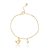 PULSEIRA INFANTIL PASSARINHO BANHADO A OURO 18K - Imagem 1
