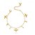 PULSEIRA INFANTIL COM PINGENTES ESPÍRITO SANTO, CRUCIFIXO E PÉROLAS - Imagem 1