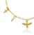 PULSEIRA INFANTIL COM PINGENTES ESPÍRITO SANTO, CRUCIFIXO E PÉROLAS - Imagem 2
