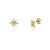 BRINCO ESTRELA COM ZIRCÔNIA CRISTAL BANHADO A OURO 18K - Imagem 1
