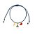 PULSEIRA INFANTIL CORDÃO MARINHO PINGENTES NOSSA SENHORA APARECIDA - Imagem 1