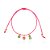PULSEIRA INFANTIL CORDÃO ROSA PINGENTES NOSSA SENHORA DAS GRAÇAS - Imagem 1