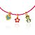 PULSEIRA INFANTIL CORDÃO ROSA PINGENTES NOSSA SENHORA DAS GRAÇAS - Imagem 2
