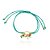 PULSEIRA INFANTIL CORDÃO TURQUESA PINGENTE CABEÇA DE UNICÓRNIO - Imagem 1