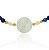 PULSEIRA ADULTO JADE COR SAFIRA COM MEDALHA SÃO BENTO MADREPÉROLA - Imagem 4