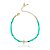 PULSEIRA ADULTO JADE COR AMAZONITA COM CRUCIFIXO MADREPÉROLA - Imagem 1