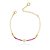 PULSEIRA INFANTIL ZIRCÔNIAS PINK E FLOR MADREPÉROLA - Imagem 3