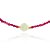 PULSEIRA INFANTIL ZIRCÔNIAS PINK E FLOR MADREPÉROLA - Imagem 2