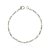 PULSEIRA INFANTIL MASCULINA GROUMET 3X1 BANHADA EM RÓDIO BRANCO - Imagem 1