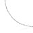 CORRENTE INFANTIL 40 CM MASCULINA GROUMET 3X1 BANHADA EM RÓDIO BRANCO - Imagem 2