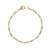 PULSEIRA INFANTIL MASCULINA GROUMET 3X1 BANHADA A OURO 18K - Imagem 1