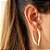 BRINCO GRANDE BANHADO A OURO 18K ACETINADO - Imagem 2