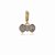 PINGENTE CHARM LACINHO MICROZIRCÔNIAS CRISTAIS - Imagem 1