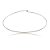CHOKER RÍGIDA BANHADA EM RÓDIO BRANCO - Imagem 1