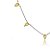 CHOKER GOTAS CRISTAIS COR CITRINO BANHADO EM RÓDIO BRANCO - Imagem 2