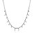 CHOKER GOTAS ZIRCÔNIAS CRISTAIS BANHADO EM RÓDIO NEGRO - Imagem 1