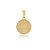 PINGENTE MEDALHA DE SÃO BENTO COM 1,5 CM DE DIÂMETRO BANHADO A OURO 18K - Imagem 1