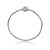 PULSEIRA PARA BERLOQUES COM 19 CM DE COMPRIMENTO BANHADA EM RÓDIO BRANCO - Imagem 1