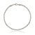 PULSEIRA MASCULINA ESTILO AMERICANA BANHADA EM RÓDIO BRANCO - Imagem 1