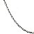 CORRENTE MASCULINA LOCKS DE 70 CM COMPRIMENTO BANHADO EM RÓDIO NEGRO - Imagem 2