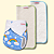 Kit Fralda Ecológica | Coleção Fraldadinhos com 2 Absorventes Toalha melton com toque seco de 4 e 6 camadas - Imagem 9