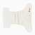 Kit fralda Ecológica Branca Lisa modelo fraldadinhos com 2 absorventes Toalha melton com toque seco de 4 e 6 camadas - Imagem 2
