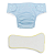Fralda Infantil reutilizável de tamanho especial - Azul - Imagem 1