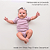 Body bebê manga curta 100% algodão - Aveia - Imagem 5