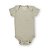 Body bebê manga curta 100% algodão - Aveia - Imagem 1