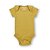 Body bebê manga curta 100% algodão - Mostarda - Imagem 1