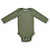Body bebê manga longa 100% algodão - Verde militar - Imagem 1