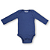 Body bebê manga longa 100% algodão - Azul marinho - Imagem 1