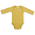 Body bebê manga longa 100% algodão - Amarelo mostarda - Imagem 1