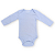 Body bebê manga longa 100% algodão - Azul nuvem - Imagem 1