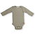 Body bebê manga longa 100% algodão - Cinza argila - Imagem 1