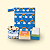 Kit Primeiro Enxoval | Coleção Fraldadinhos - Tons Frios | 4 Fraldinhas + 8 Absorventes + 50 Liners + Bolsa Impermeável - Imagem 1