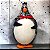 Pinguim de Geladeira Artesanal em Cabaça Decoração 16-18cm - Imagem 3