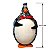 Pinguim de Geladeira Artesanal em Cabaça Decoração 16-18cm - Imagem 2
