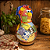 Galinha Decorativa em Cabaça com Bobs Coloridos e Lenço – 13 a 15cm - Imagem 4