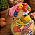 Galinha Decorativa em Cabaça com Bobs Coloridos e Lenço – 13 a 15cm - Imagem 6