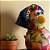 Galinha Decorativa em Cabaça com Bobs Coloridos e Lenço – 13 a 15cm - Imagem 5