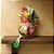 Galinha Decorativa com Bobs, Pernas e Lenço – Cabaça 10–12cm - Imagem 4