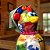 Galinha Decorativa com Bobs, Pernas e Lenço – Cabaça 10–12cm - Imagem 5