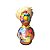 Galinha Caipira de Cabaça Artesanal - Chapéu Palha - 10 a 12 cm - Imagem 1