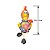 Galinha de Cabaça com Flor na Asa e Pernas – 10 a 12 cm - Imagem 2