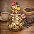 Galinha em Cabaça Artesanal Cantinho do Café - 13 a 15cm - Imagem 4