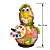 Galinha Artista Decorativa em Cabaça - 10 a 12cm - Imagem 2